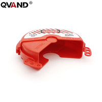 QVAND Cache-vanne rotatif en plastique ABS rouge durable avec déverrouillage par clé et installation facile
