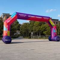 Arche publicitaire gonflable pour événements en plein air, porte d'entrée personnalisée avec logo pour événements en plein air et promotion de marque