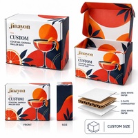 Boîte d'expédition personnalisée en carton ondulé brillant, pliable, pour abonnement e-commerce