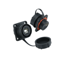 Adaptador Tipo B de Grado Industrial, Conector Hembra, Fijación con Brida Cuadrada, Especificaciones Personalizables, Compatible con Impresoras