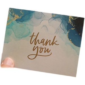 Simple Small square Card Gift Message Blessing Greeting Card Thank You Card Wholesale