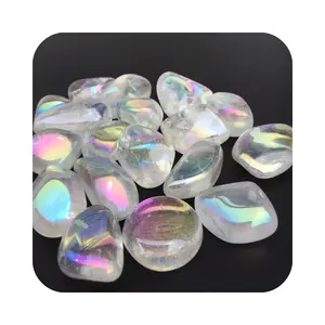 crystal tumbled stones bulk clear quartz tumbled polished tumbled stone healing aura gemstone for fengshui decorations