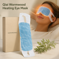 Masque oculaire vapeur à l'armoise Qiai pour moxibustion, personnalisable, jetable, compresses oculaires aux herbes, vente en gros pour le soin des yeux au bureau et en voyage