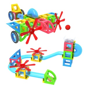 Nuovi giocattoli educativi di alta qualità colorati sicuri in marmo magnetico pista corsa <span class=keywords><strong>building</strong></span> block set gioco giocattolo per bambini - Product Image 4