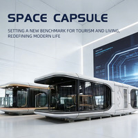 Fabricant chinois de maisons préfabriquées en acier, modulaires, portables, modernes, de luxe, pour hôtels, villas, chambres à coucher, capsules spatiales