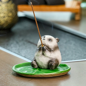 Brûleur d'encens en résine en forme de grenouille, figurine mignonne faite à la main pour bureau, usage aromatique - Product Image 4