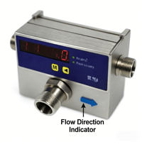 Débitmètre d'oxygène à affichage détachable 0-300SLPM Débitmètres de gaz/air Précision de 2% RS485 Modbus