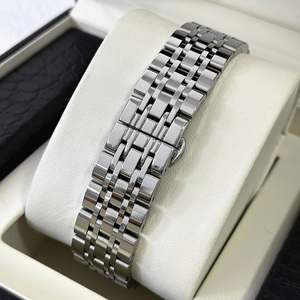 Montre à quartz de luxe PABLO RAEZ pour homme, cadran noir, chiffres romains, affichage de la date 24 heures, montre-bracelet en acier inoxydable pour affaires - Product Image 4