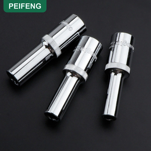 Clé à cliquet 6 points 63 mm en CR-MO antirouille pour bricolage, embout hexagonal profond 3/8 po, poignée droite noire, OEM - Product Image 5