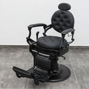 Antique Style Red <b>Silver</b> Barber Shop Hair Styling <b>Chair</b> Salon Barber <b>Chair</b> for Sale - Product Image 6