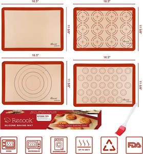 <b>Silicone</b> Mat <b>Baking</b> Mats Non Stick <b>Silicone</b> <b>Baking</b> Sheets for Cookies Pastry Bread <b>Baking</b> - Product Image 5