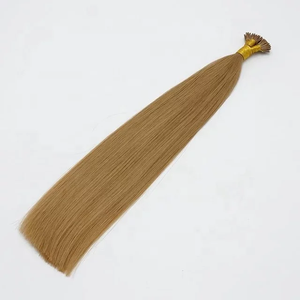 ผมต่อแบบแบนปลายเคลือบเคราติน เกรดพรีเมียม ยี่ห้อ Jasminebeauty สีบลอนด์ฟอกขาว - Product Image 3