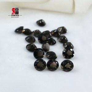 Baifu Quartz fumé naturel de qualité 3A, taille ronde, 3,0-5,0 mm, pierres précieuses en vrac, vente en gros - Product Image 1