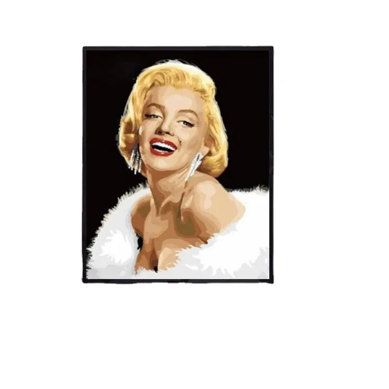 Tranh Sơn Dầu Tự Làm Thủ Công Cho Cô Gái Gợi Cảm Của Marilyn Monroe Trang Trí Phòng Khách Jiayi