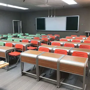 Muebles de escritorio escolares de aleación de aluminio, clase inteligente Popular