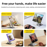 Aleación de Aluminio Personalizada OEM 360 °   Soporte Plegable Ajustable en Altura para Tablet, Laptop y Teléfono, con Diseño Hueco para Disipación de Calor