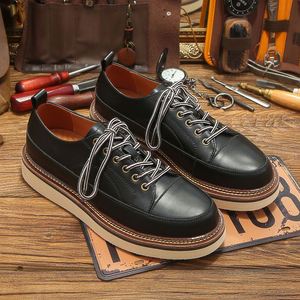 Nouvelles Chaussures Habillées pour Hommes – Chaussures en Cuir de Haute Qualité pour Affaires et Soirées – Confortables en Cuir de Vachette pour la Marche en Extérieur - Product Image 4