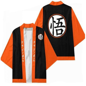 21 Estilos SPY DRAGON BAII Goku Vegeta Buu Camisetas Unisex de Manga Tres Cuartos, Kimono Haori, Capa, Camiseta de Anime para Hombre - Product Image 4