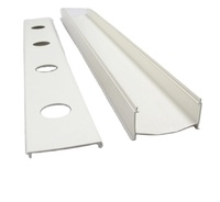 Petit tuyau carré en PVC de qualité alimentaire pour hydroponie, film plastique blanc à bas prix, économie d'eau pour la culture des plantes agricoles, laitue