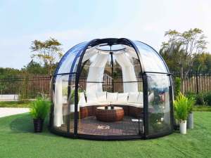 บ้านโดมโพลีคาร์บอเนตกันน้ำและกันเสียงสำหรับชมดาว ขนาด 360 x 251 ซม. ประกอบง่าย ป้องกันฝ้าตามธรรมชาติ - Product Image 3