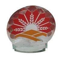 Panneau de bureau personnalisé en acrylique avec logo et ornement artisanal transparent avec motifs imprimés UV, couleur personnalisée, incassable, étanche et durable