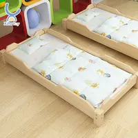 XIHA बच्चों बालवाड़ी बच्चों विश्राम के लिए ठोस लकड़ी के एकल बिस्तर बिस्तर Daycare के फर्नीचर सो बच्चों के लिए लकड़ी के बच्चे पालना खाट