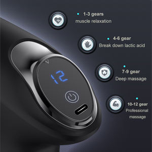 2023 nouveau Design Mini masseur corporel, son faible avec écran Lcd, Vibration, pistolet de <span class=keywords><strong>Massage</strong></span> musculaire, Fascial, pistolet de <span class=keywords><strong>Massage</strong></span> musculaire - Product Image 3