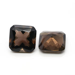 Piedra Sintética Cuadrada de Cristal Ahumado Suelta - Product Image 5