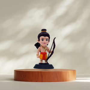 Hand-Painted Lord Rama Idol Natural Finish Spiritual Decorative Showpiece for <b>Home</b> <b>Temple</b>, Office Desk, Car Dashboard & Gift - Product Image 4