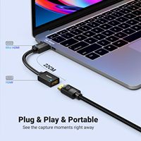 UGREEN Mini HDMI a HDMI Adaptador 4K 60Hz Alta velocidad Mini HDMI 2,0 Cable adaptador macho a hembra para Raspberry Pi 4
