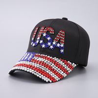 Topi Baseball 6 Panel Berstruktur dengan Rhinestone, Bahan Katun Twill Pink USA, Grosir, MOQ Rendah, Custom Gorras De Beisbol, Casquette De Baseball