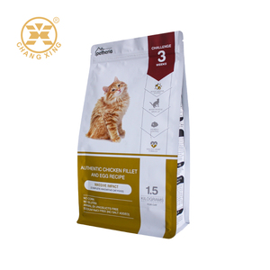 Emballage pour aliments pour animaux de compagnie imprimé avec logo personnalisé, directement de l'usine, sacs en mylar à fond plat, fermeture éclair PET/AL/PE pour aliments pour chiens et chats - Product Image 3