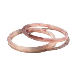 สร้อยข้อมือหยกเย็น 58 มม. 62 มม. ขัดเงา สร้อยข้อมือลูกปัดแฟชั่นสตรี เครื่องประดับสไตล์ฮั่นฝู - Product Image 3