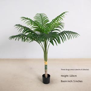 Bonsaï en plastique Jade Horizon, plante artificielle bon marché, verte, grande, salon, haute qualité, écologique, décoration tropicale pour la maison, Areca - Product Image 1