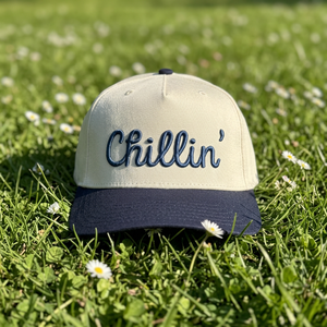 Casquette de baseball personnalisée avec logo brodé en 3D, beige marine, 6 panneaux, sergé, unisexe, décontractée, printemps-été, adulte, fabriquée au Vietnam - Product Image 1