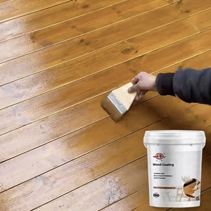 Vernis à bois transparent à base d'eau, faible odeur, finition <span class=keywords><strong>satinée</strong></span> avec protection anti-rayures - Product Image 1