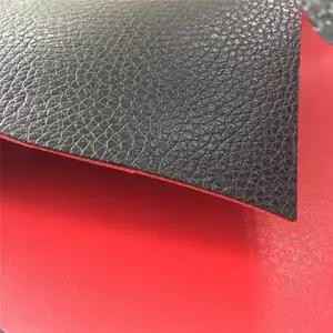 High quality thick leather two side rexine synthetic leather artificial double face leather for handbag bag wallet