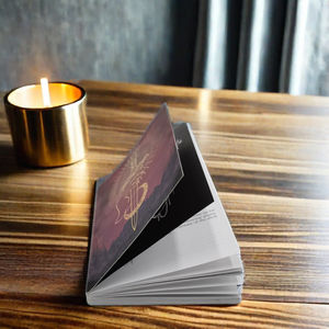 Vente en gros de cartes de jeu en papier, boîte magnétique imprimée personnalisée, carte de tarot <span class=keywords><strong>oracle</strong></span> pleine grandeur à bord argenté - Product Image 2