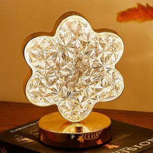 Luces de noche recargables con ajuste de brillo, Interruptor táctil de cambio de 3 colores, luz de luna, estrellas, lámpara de mesa para decoración del hogar - Product Image 4