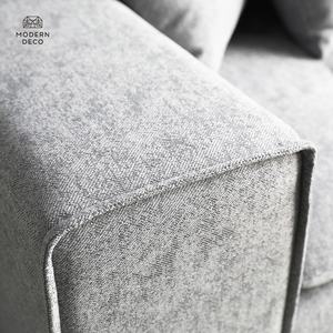 Canapé en tissu modulaire gris, canapé de <span class=keywords><strong>2</strong></span> <span class=keywords><strong>places</strong></span>, pour salon, nouveau, moderne, 2022 - Product Image 6