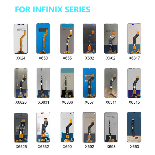Mobile Phone LCD for Infinix Smart 8 X6525 6.5" OEM Display Screen Touch Digitizer with 3 Year Warranty