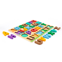 Puzzle en bois Wincent, alphabet ABC, jouet éducatif sur le thème des animaux de la ferme, Montessori, éducation préscolaire, cadeau pour enfants d'âge préscolaire