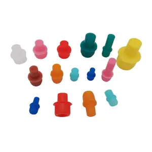 masking silicone cone plugs for powdercoating in different colors