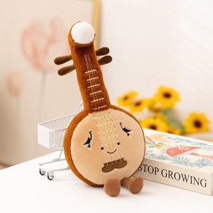Juguetes de Peluche de Guitarra y Violín con Diseño de Dibujos Animados, Instrumentos Musicales de Peluche Personalizados para Regalo Infantil - Product Image 2