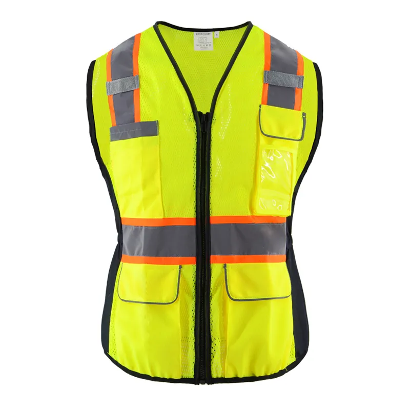 Manufacturers Reflector Women's Security Personal Protective Equipment Reflective Safety Jacket Work Vest for Airports