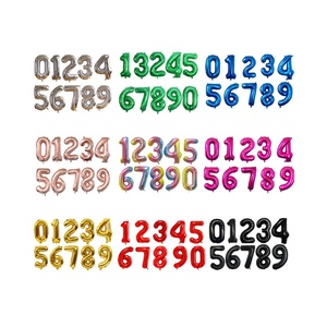 Globos de Número de 40 Pulgadas al por Mayor, de 0 a <span class=keywords><strong>9</strong></span>, Grandes, de Helio, en Varios Colores, para Decoración de Fiestas de Cumpleaños - Product Image 5