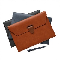 Carpeta de Archivos A4 para Negocios, de PU, Gruesa, Impermeable, Organizador de Documentos, para Oficina, Contratos, Facturas, Regalos y Otros Usos