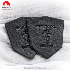 Aksesori Garmen Topi Pemasok Patch Label Kulit Asli Asli Dapat Dicuci untuk Dijual