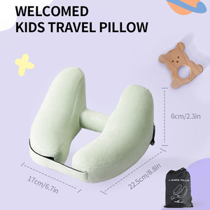 Almohada para el cuello de viaje en forma de H Almohada de viaje para niños Premium súper cómoda con funda extraíble para niños - Product Image 4