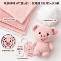Peluche de cochon OEM ODM, mascotte, cadeau promotionnel, jouet en peluche, jouet en tissu doux, peluche personnalisée, merchandising de marque, vente en gros d'animaux en peluche